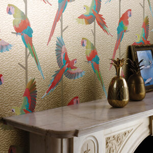 Wand bekleding | Linnen Behang | Matthew Williamson | JOXAL | Jolanda Maurix | Gordijnen | Shutters | Interieuradvies