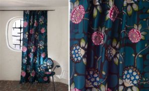 buitengewone stoffen | stof met bijzondere print | speciale gordijnstof | bijzondere gordijnen | Jolanda Maurix interieur advies