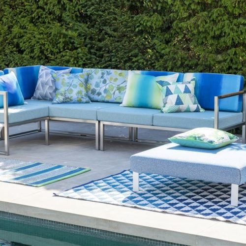 Palme Botanique Outdoor Fabrics | buitenstof van Designers Guild | loungeset bekleden | stoffen voor buitenset | stof voor loungeset | buitenmeubel | buitenkussens