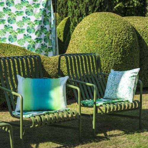 Palme Botanique Outdoor Fabrics | buitenstof van Designers Guild | loungeset bekleden | stoffen voor buitenset | stof voor loungeset | buitenmeubel | buitenkussens