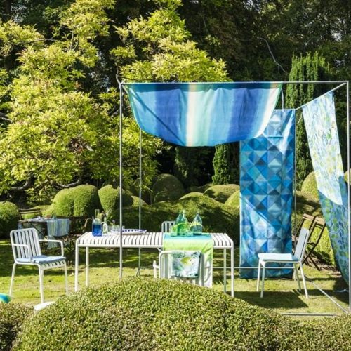 Palme Botanique Outdoor Fabrics | buitenstof van Designers Guild | loungeset bekleden | stoffen voor buitenset | stof voor loungeset | buitenmeubel | buitenkussens