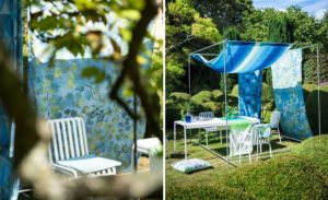 Palme Botanique Outdoor Fabrics | buitenstof van Designers Guild | loungeset bekleden | stoffen voor buitenset | stof voor loungeset | buitenmeubel | buitenkussens