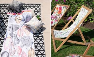 Palme Botanique Outdoor Fabrics | buitenstof van Designers Guild | loungeset bekleden | stoffen voor buitenset | stof voor loungeset | buitenmeubel | buitenkussens