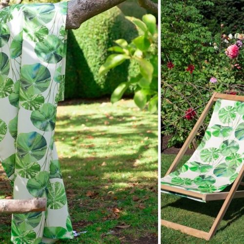 Palme Botanique Outdoor Fabrics | buitenstof van Designers Guild | loungeset bekleden | stoffen voor buitenset | stof voor loungeset | buitenmeubel | buitenkussens