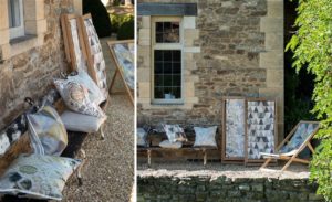 Palme Botanique Outdoor Fabrics | buitenstof van Designers Guild | loungeset bekleden | stoffen voor buitenset | stof voor loungeset | buitenmeubel | buitenkussens