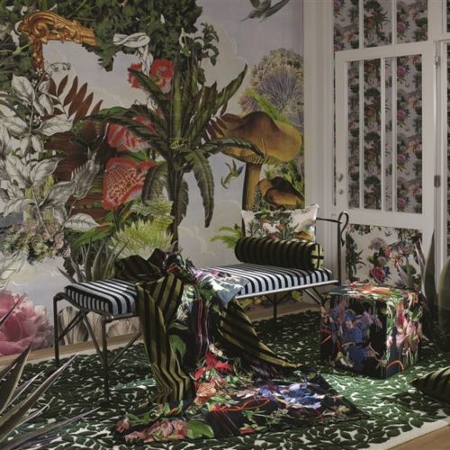 Christian Lacroix collectie Joxal interieur interieurstoffen behang wallpaper Histoires Naturelles 2