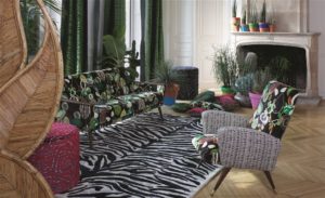 Christian Lacroix collectie Joxal interieur interieurstoffen behang wallpaper Nouveaux Mondes Fabrics