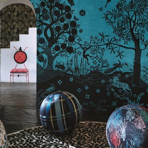 Christian Lacroix collectie Joxal interieur interieurstoffen behang wallpaper Paradis Barbaris